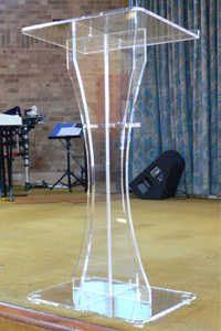 DAXS Acrylic X Lectern